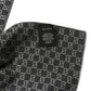 Amelia Wool Tricot GG Monogram Web New Lunicart Scarf Medium Grey