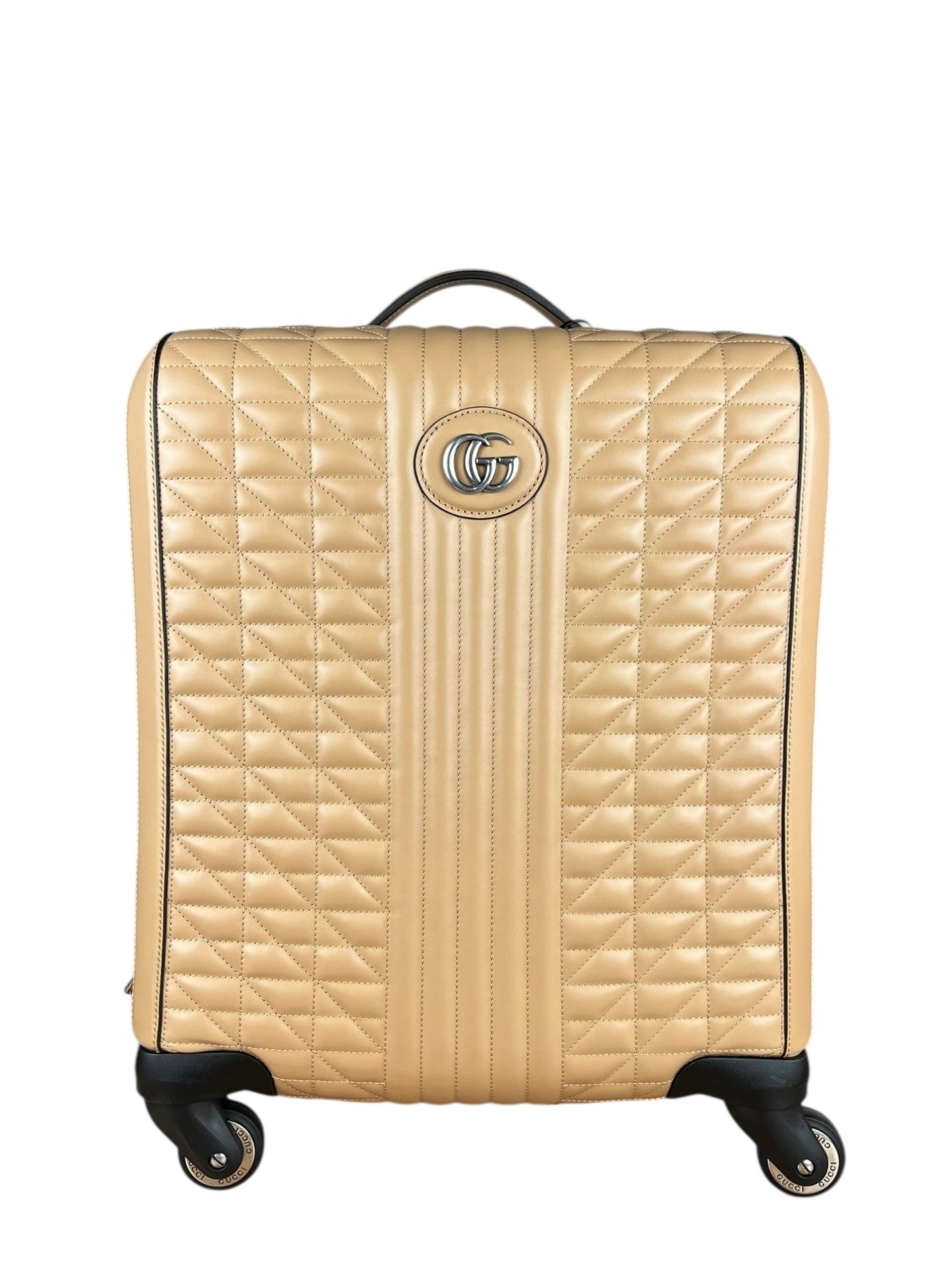 Gucci GG Beige Marmont Leather Carry-On Suitcase