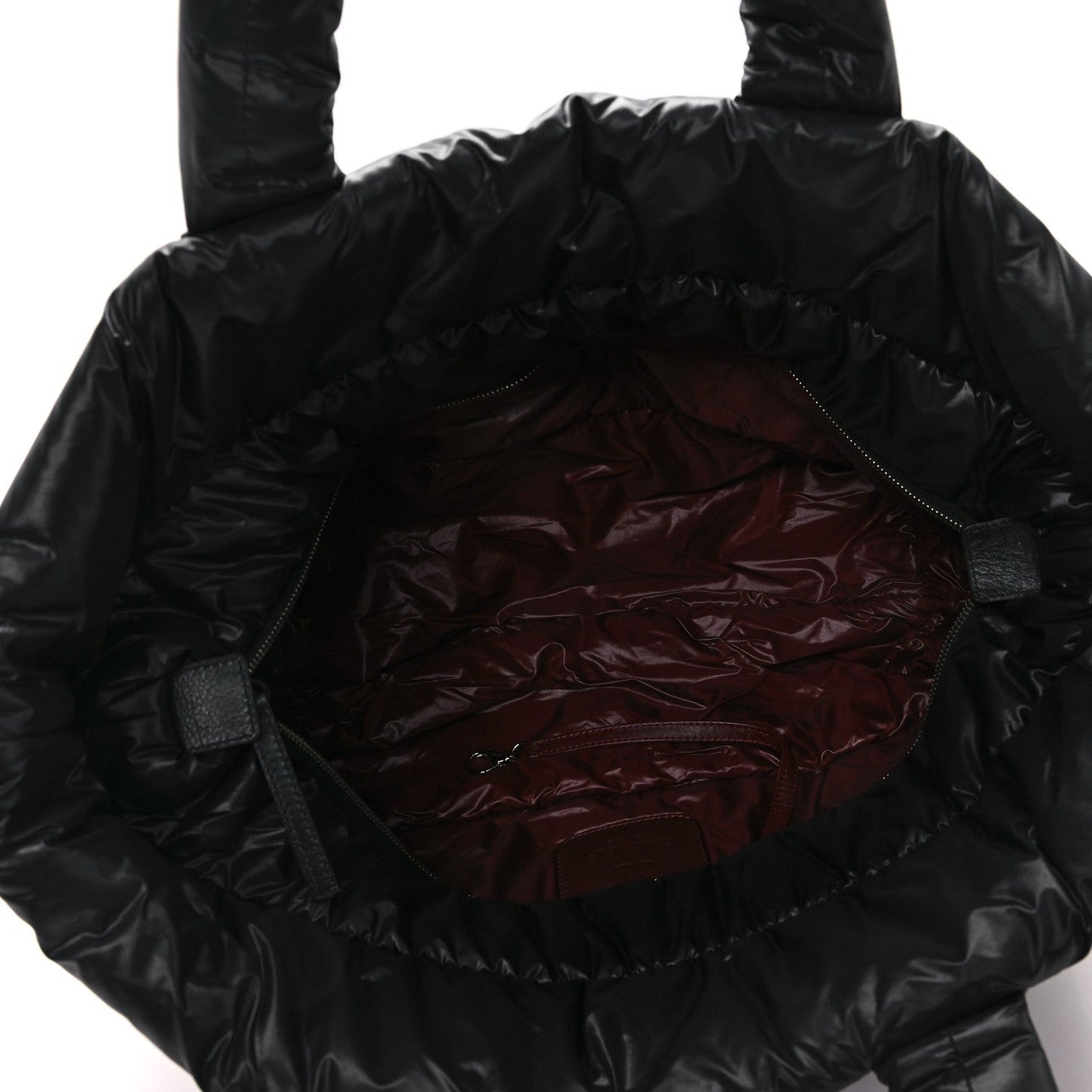Amelia Nylon Quilted Large Coco Cocoon Tote Black