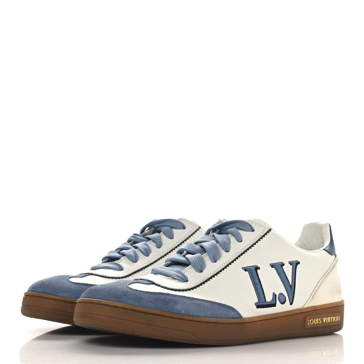 Louis Vuitton Calfskin Frontrow Sneakers Blue