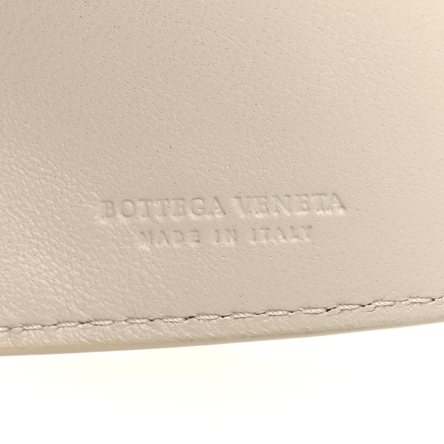 Bottega Veneta Nappa Intrecciato Bi-Fold Wallet Cement