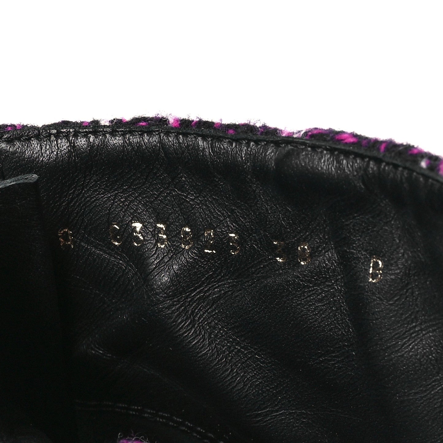 Amelia Tweed Pearl Combat Short Boots 38 Purple Black