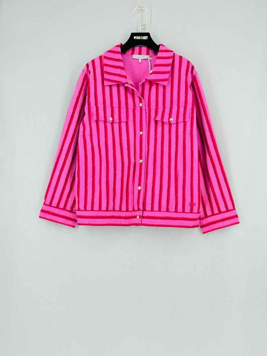 DIOR Pink & Red Striped Size 13A Jacket