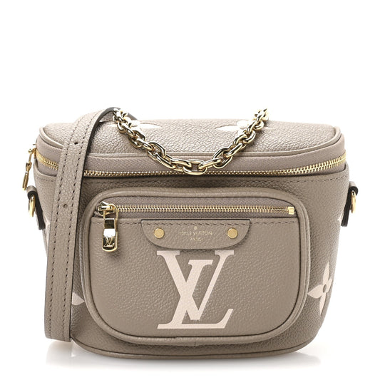 Louis Vuitton Empreinte Monogram Giant Mini Bumbag Tourterelle Cream