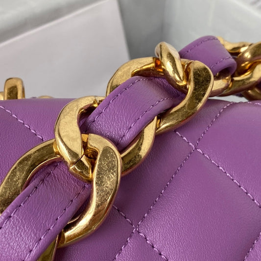 CHL - Mini Flap Bag Purple For Women Bags Shoulder And Crossbody Bags 6.6in/17AmeliaAS3213