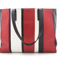 Prada Multi Striped Leather Tote