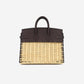 Picnic Birkin 25 Osier Wicker & Rouge Sellier