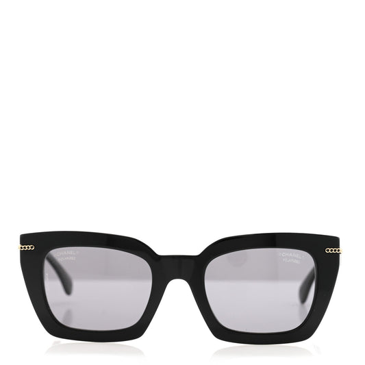 Amelia Acetate Square Sunglasses 5509-A Black