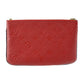Louis Vuitton Pochette Double Zip  Canvas Clutch Bag