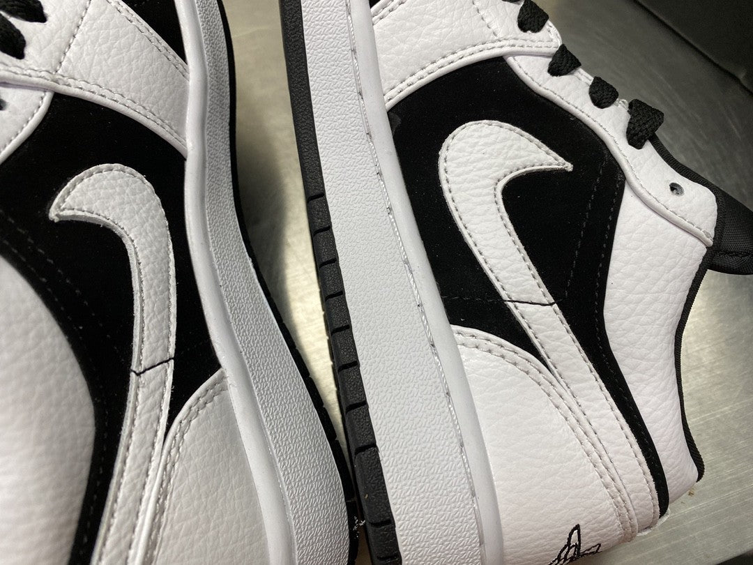  Nike Air Jordan 1 White Black For Men