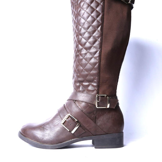 TORRID QUILTED STRAPPY KNEE