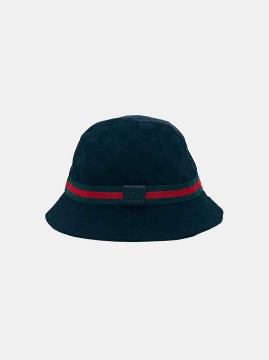 GUCCI Black GG Bucket Hat