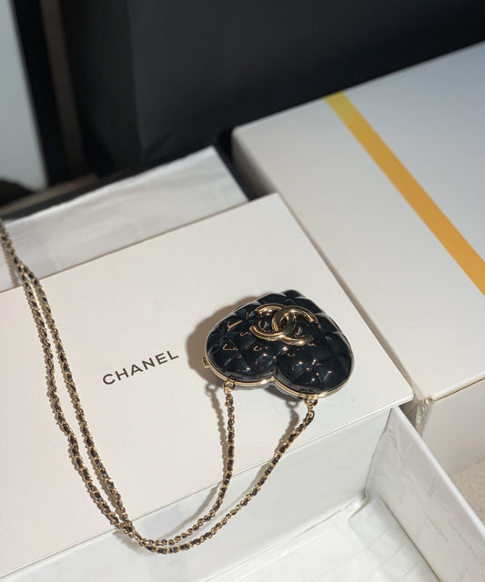 CHL - Long Necklace Bag Black For Women Bags 3in/7.6cm