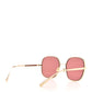 Amelia Square Sunglasses 4252 Gold