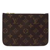 Louis Vuitton Neverfull  Canvas Clutch Bag