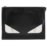 Fendi Monster  Leather Clutch Bag