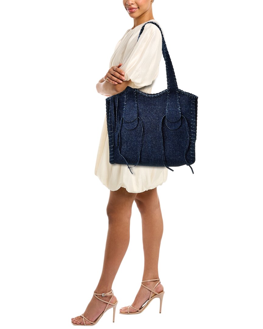 CHL - CC o? Mony Medium Denim Tote