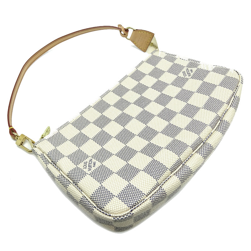 Louis Vuitton Pochette Accessoires Pouch Damier Azur Handbag