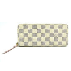 Louis Vuitton Portefeuille Clemence Damier Azur Women's Long Wallet