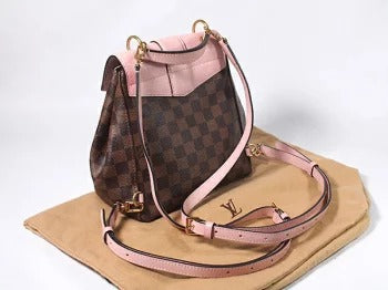 Louis Vuitton Damier Ebene Clapton Backpack Magnolia Pink