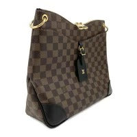 Louis Vuitton Leather Odeon NM MM Damier Shoulder Bag