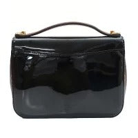 Louis Vuitton Cherry Wood BB Monogram Canvas Patent Leather Handbag