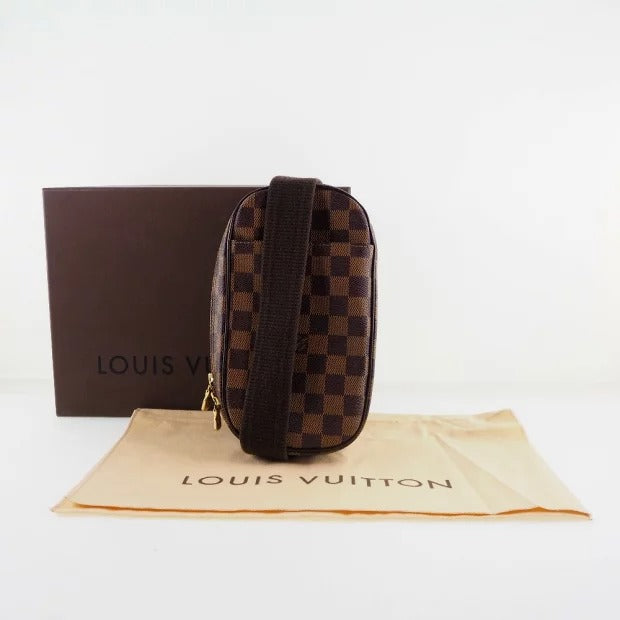 Louis Vuitton Pochette Ganju Damier Canvas Shoulder Bag