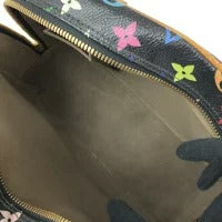 Louis Vuitton Monogram Trouville Handbag Multicolor Canvas Black