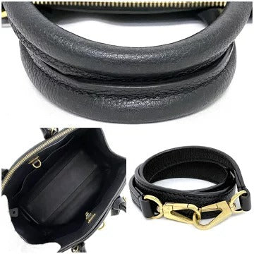 Louis Vuitton City Steamer MM Calf Leather Shoulder Bag Black