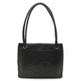 Chanel Cocomark Caviar Skin Leather Shoulder Bag