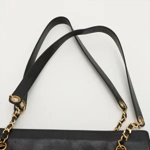 Chanel Triple Coco Caviar Skin Chain Shoulder Bag