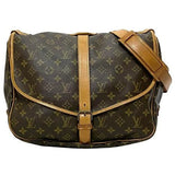 Louis Vuitton Leather Monogram Canvas Shoulder Bag