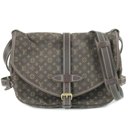 Louis Vuitton Monogram Mini Run Saumur Diagonal Shoulder Bag