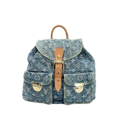 Louis Vuitton Sac GM Monogram Denim Backpack