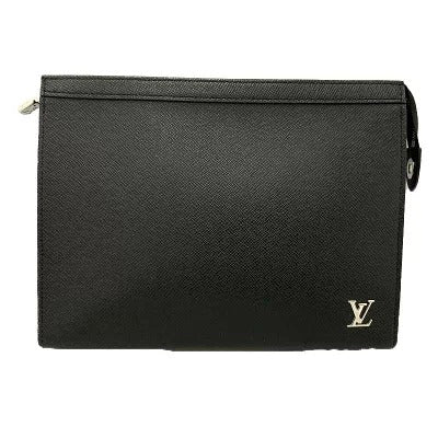 Louis Vuitton Pochette Voyage Leather Clutch Bag