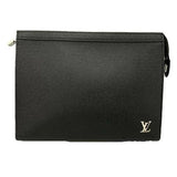 Louis Vuitton Pochette Voyage Leather Clutch Bag