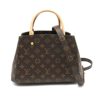 Louis Vuitton Montaigne Monogram BB  PVC Coated Canvas Tote Bag