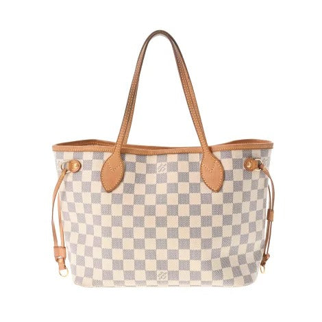 Louis Vuitton Damier Azur Neverfull PM Old Canvas Handbag