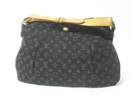 Louis Vuitton Denim Mahina XS Shoulder Bag Black