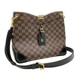 Louis Vuitton Leather Odeon NM MM Damier Shoulder Bag