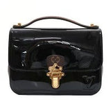 Louis Vuitton Cherry Wood BB Monogram Canvas Patent Leather Handbag