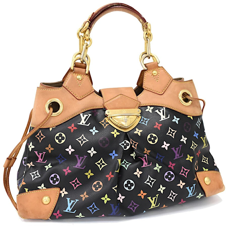 Louis Vuitton Ursula Monogram Canvas Leather Multicolor Black