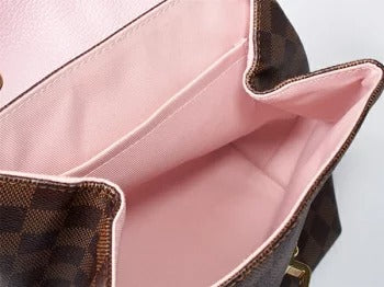 Louis Vuitton Damier Ebene Clapton Backpack Magnolia Pink
