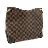 Louis Vuitton Leather Odeon NM MM Damier Shoulder Bag
