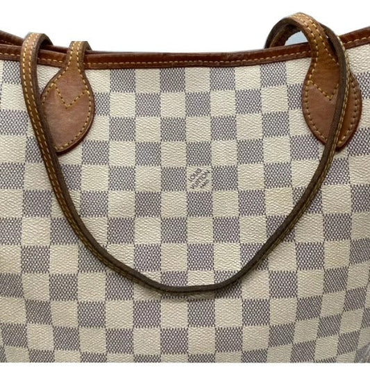 Louis Vuitton Damier Azur Neverfull MM Tote Bag