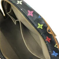 Louis Vuitton Monogram Trouville Handbag Multicolor Canvas Black