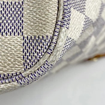 Louis Vuitton Damier Azur Neverfull MM Shopping Tote Bag