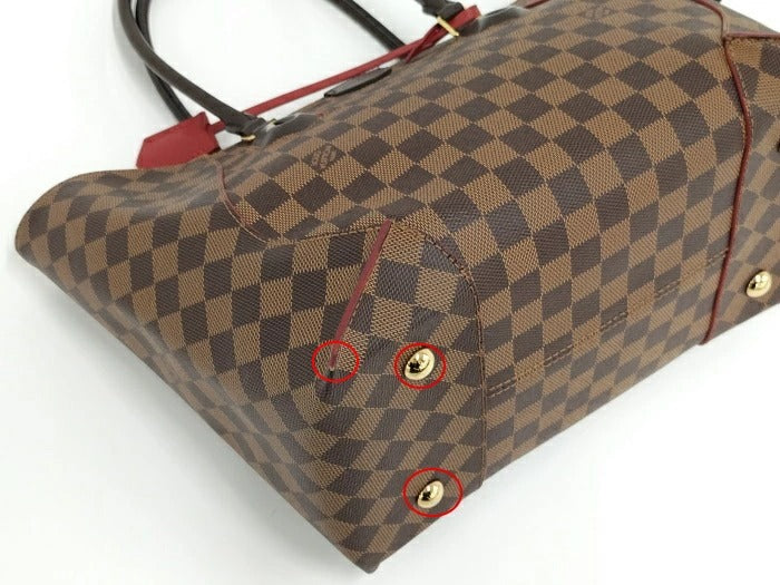 Louis Vuitton Kaisa MM Damier Ebene Tote Bag