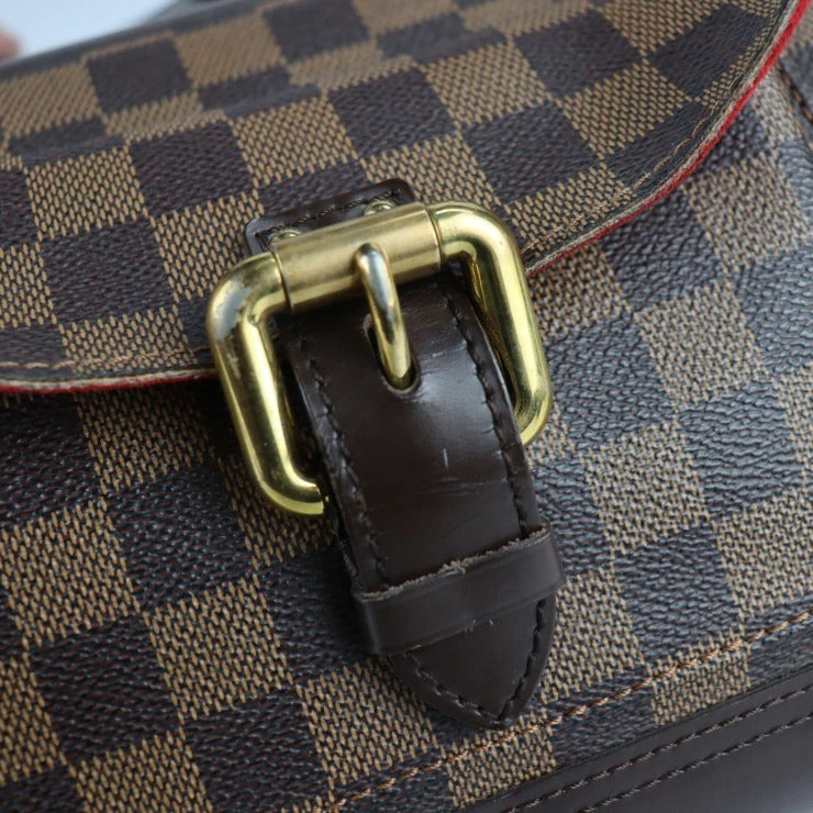 Louis Vuitton Damier Canvas Leather Ebene Shoulder Bag
