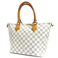 Louis Vuitton Saleya PM Damier Azur PVC Leather Handbag